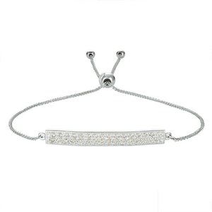 0.40 Carat Diamond Bolo Bar Bracelet